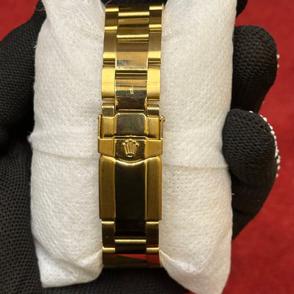 RLX Luxury Rainbow Bezel Chronograph Watch – Gold Finish | Premium Diamond-Look Detailing | Sport Edition