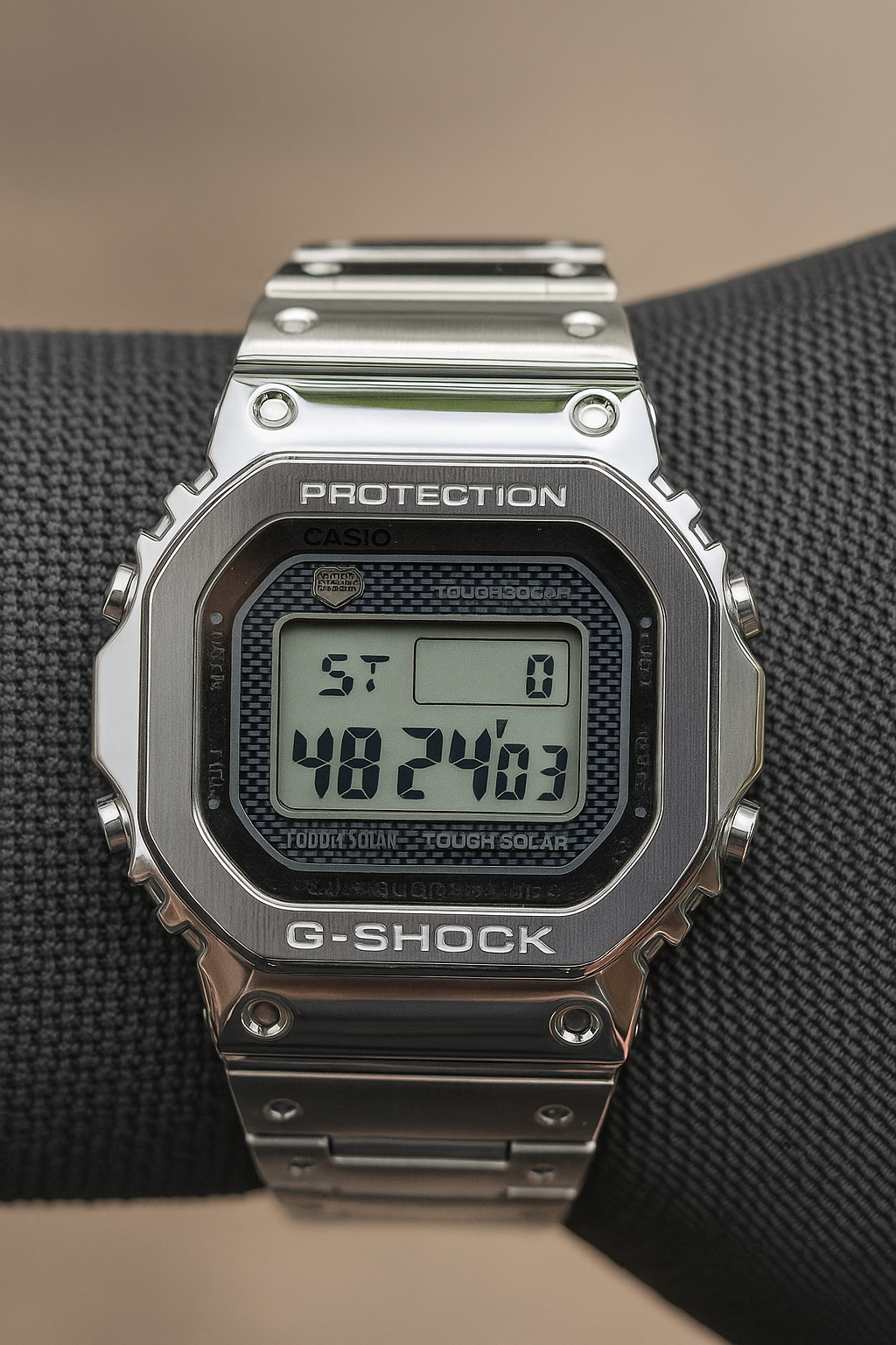 G-Shock Premium Stainless Steel Digital Watch – Shock Resistant & Solar Powered