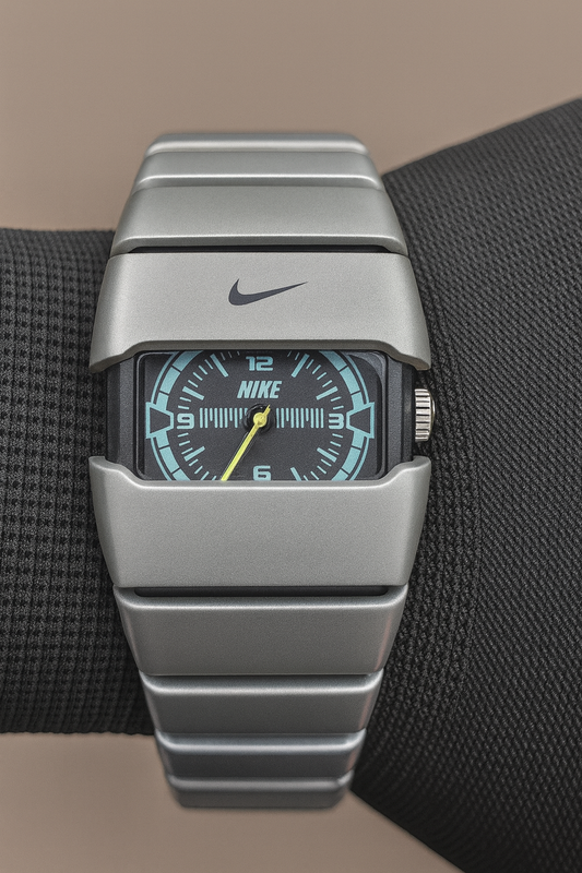 Nike Modern Silver Sport Wristwatch – Rectangular Dial | Premium Active Design