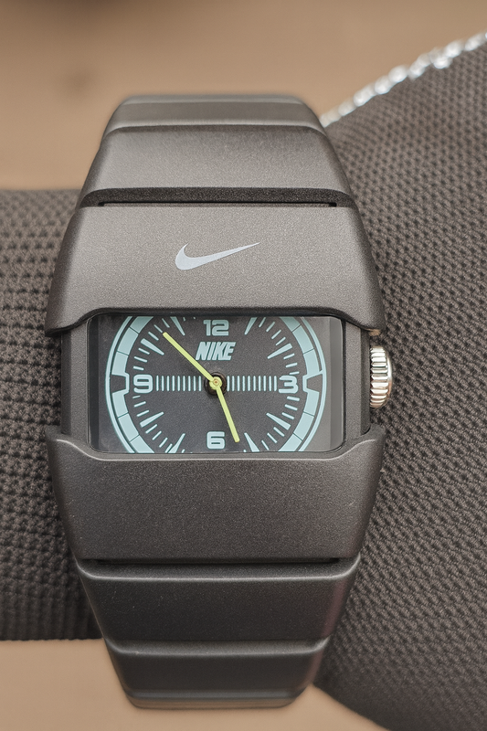 Nike Sporty Black Analog Wristwatch – Modern Rectangular Dial | Premium Rubber Strap