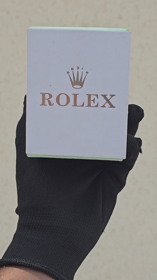 RLX Luxury Gold Day-Date Watch – Premium Black Dial & Full Stainless Steel Build